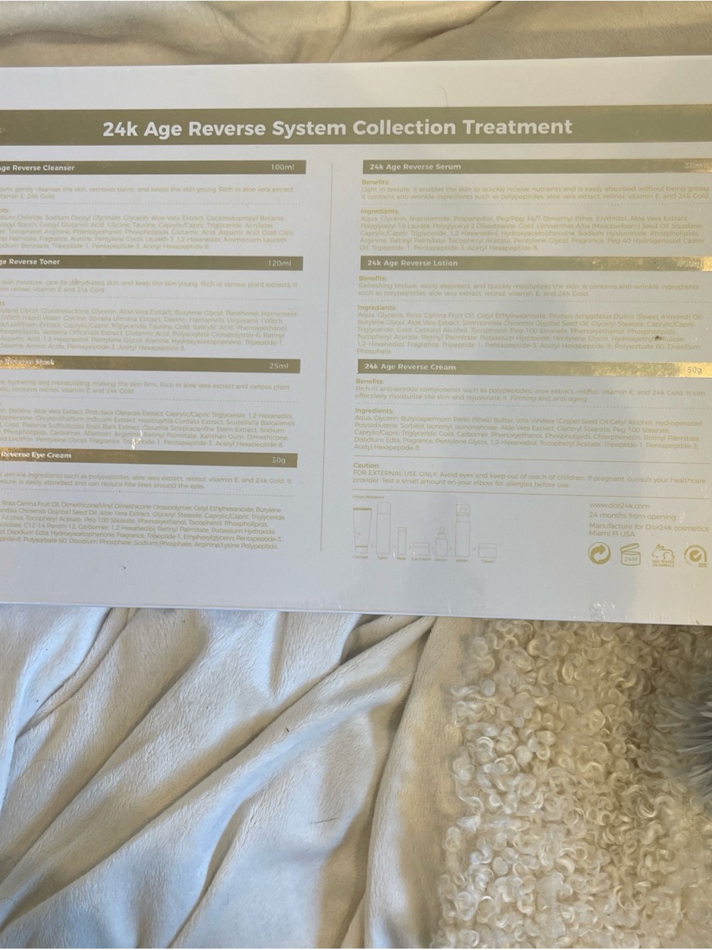 D’OR24K Prestige 24k Age Reverse System Collection Treatment New/Sealed - Picture 7 of 7
